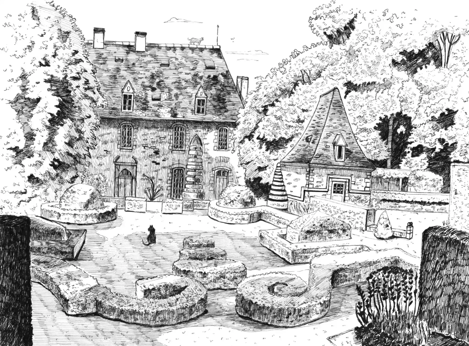 maxence-maxence-albanel-illustrateur-03 Dessin du Chateau de Bonaguil